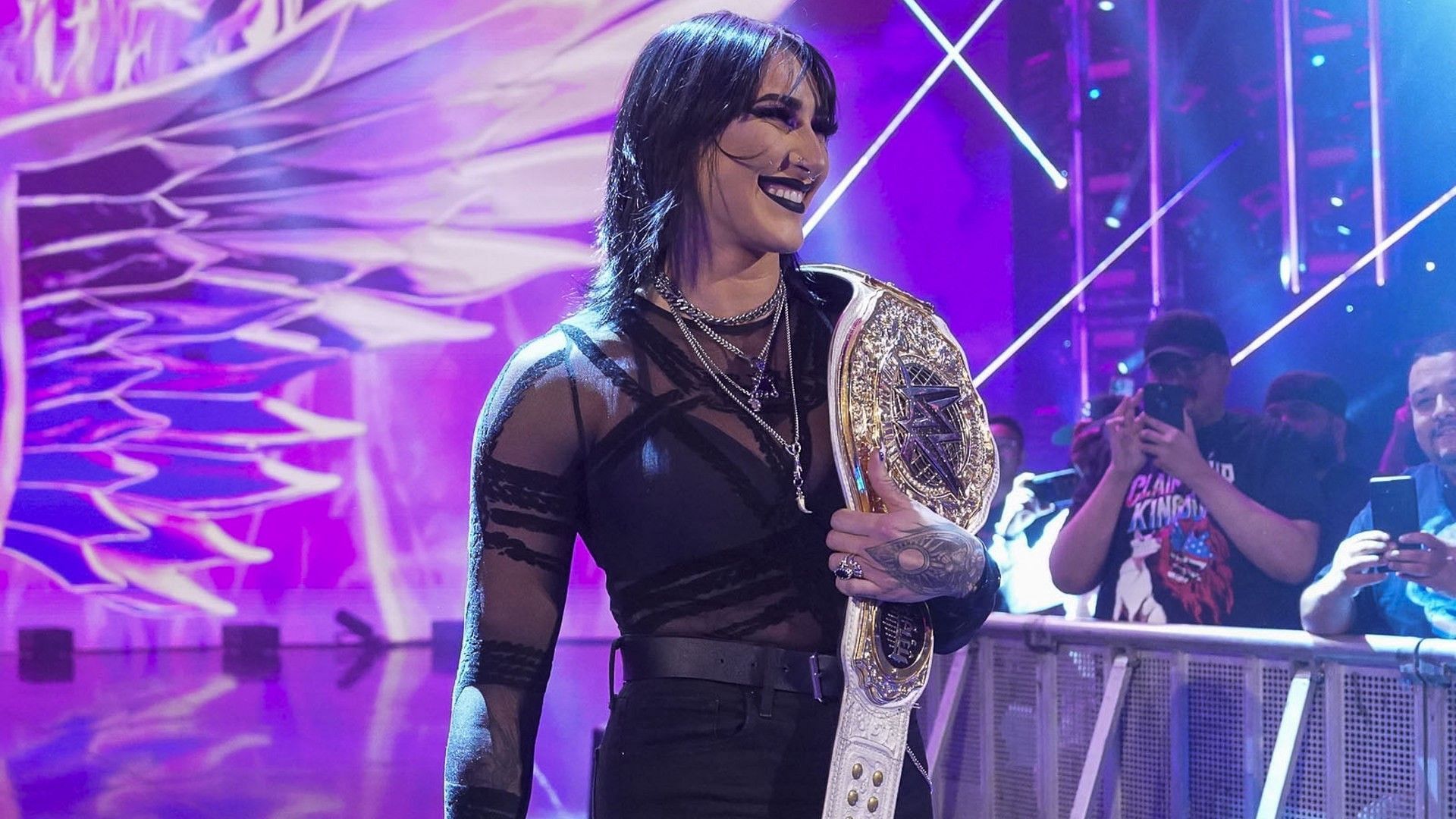 Rhea Ripley arrives on RAW with the WWE Women