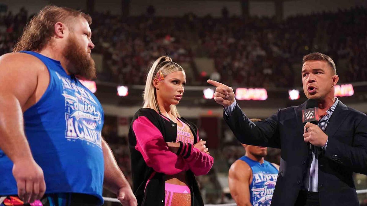 A still from the latest episode of WWE RAW.