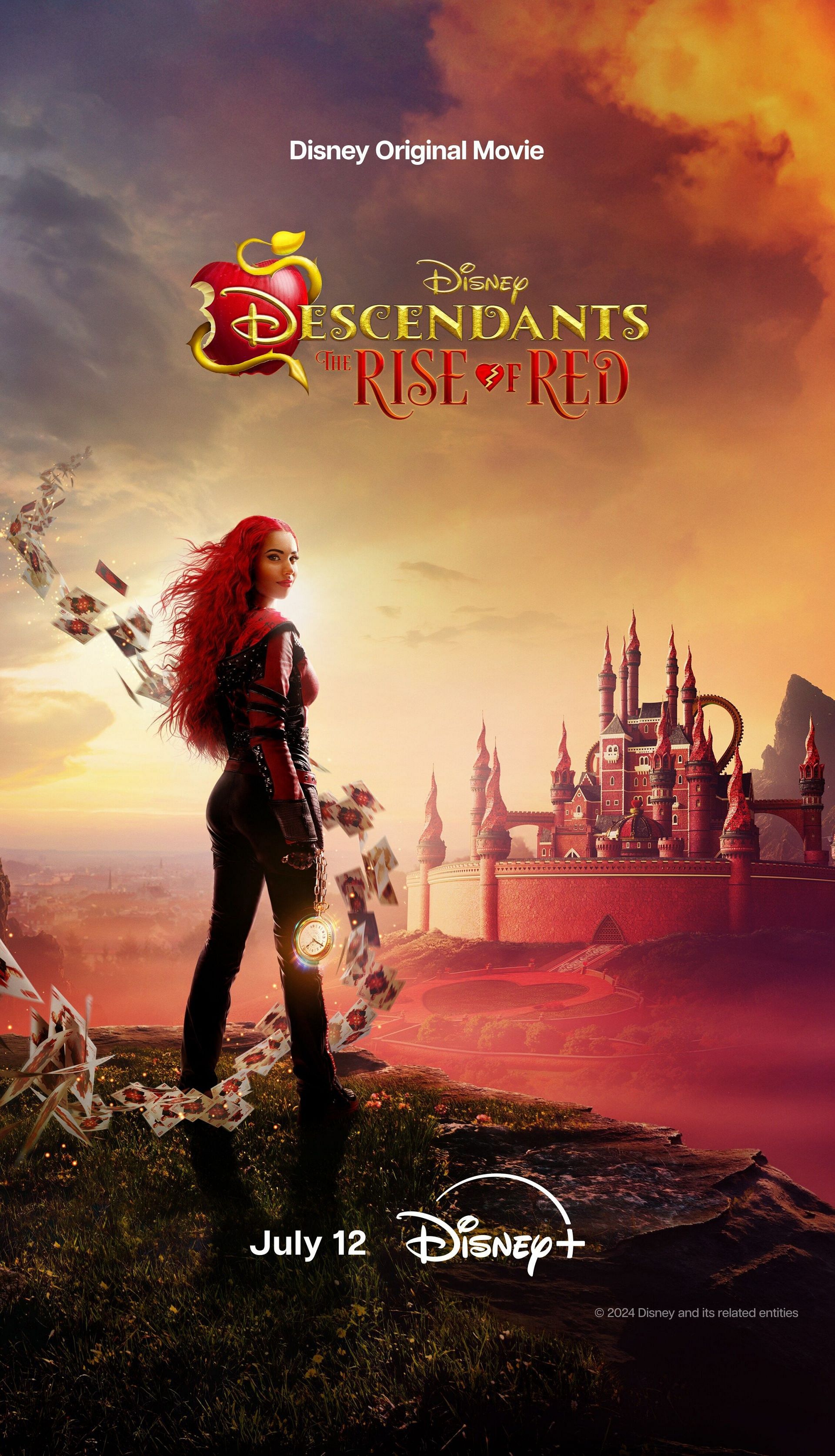 A poster for Descendants: Rise of Red (Image via Disney)