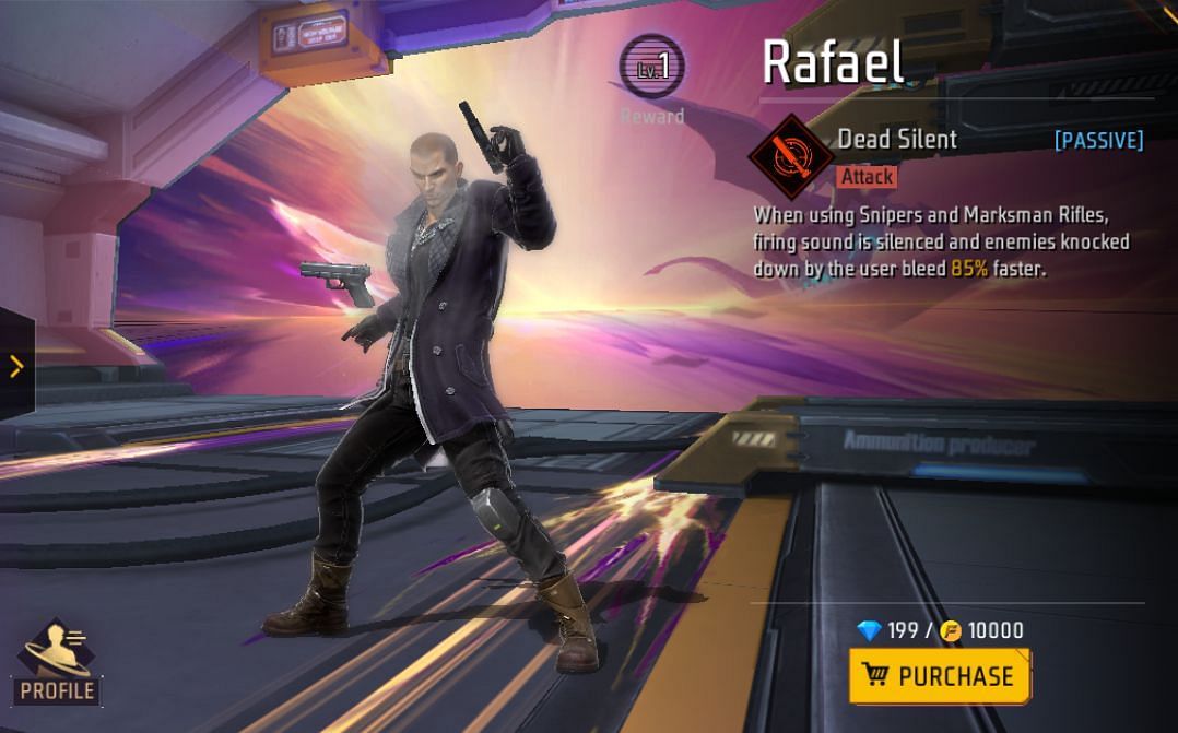 Rafael कैरेक्टर एक अच्छा विकल्प है (Image via Garena)