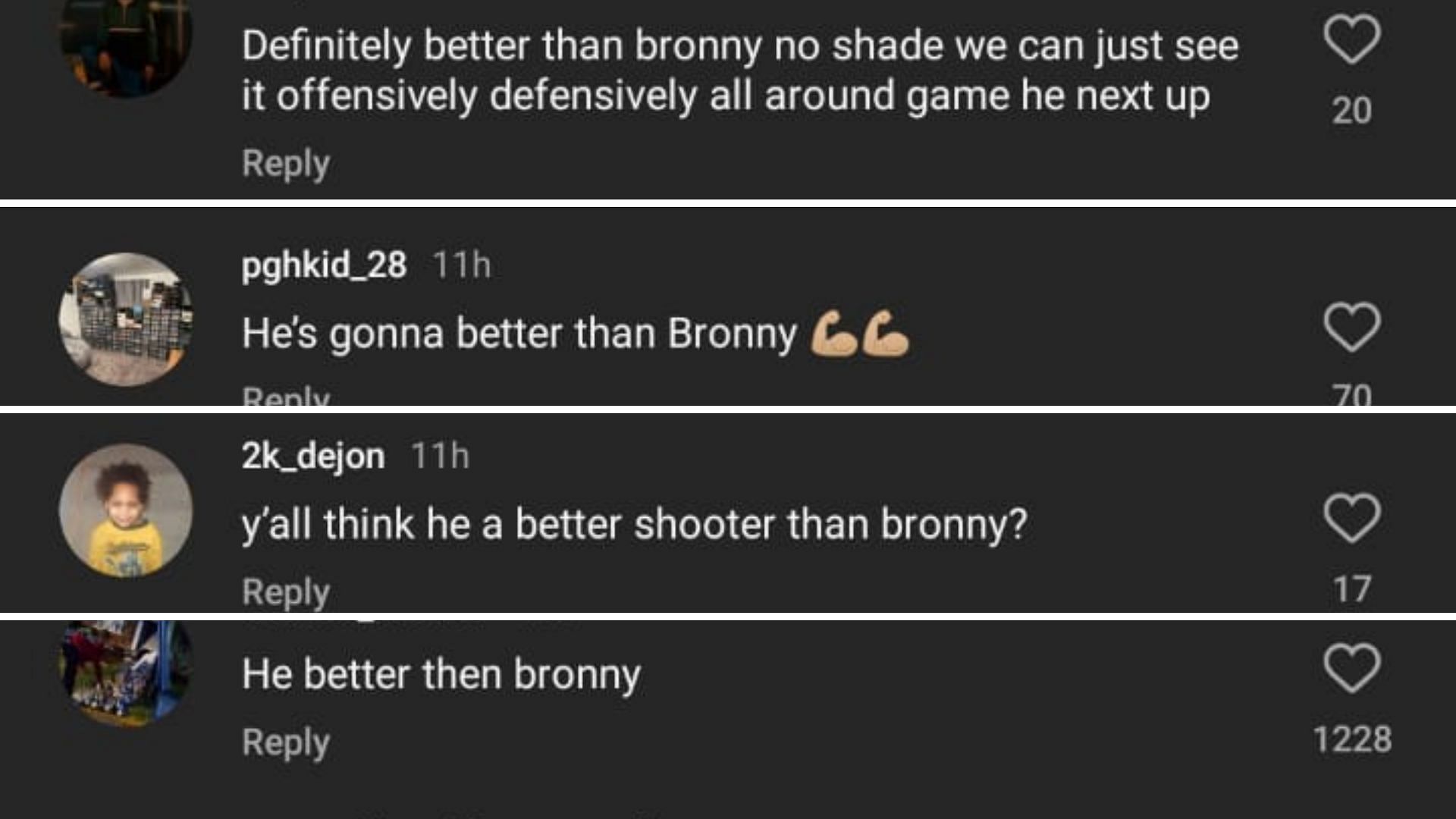 Bryce is better than Bronny, many argued