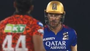 [Watch] Faf du Plessis outfoxed by T Natarajan during SRH vs RCB IPL 2024 match