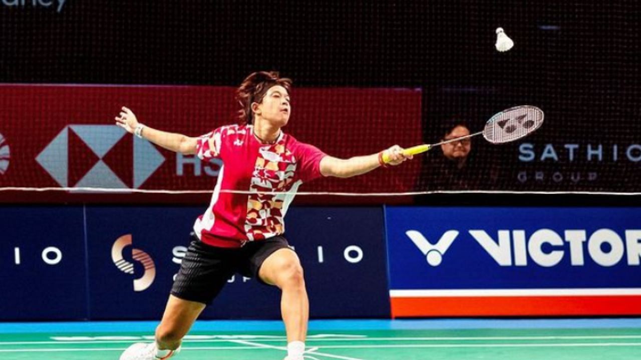 India in action on day two of the Uber Cup 