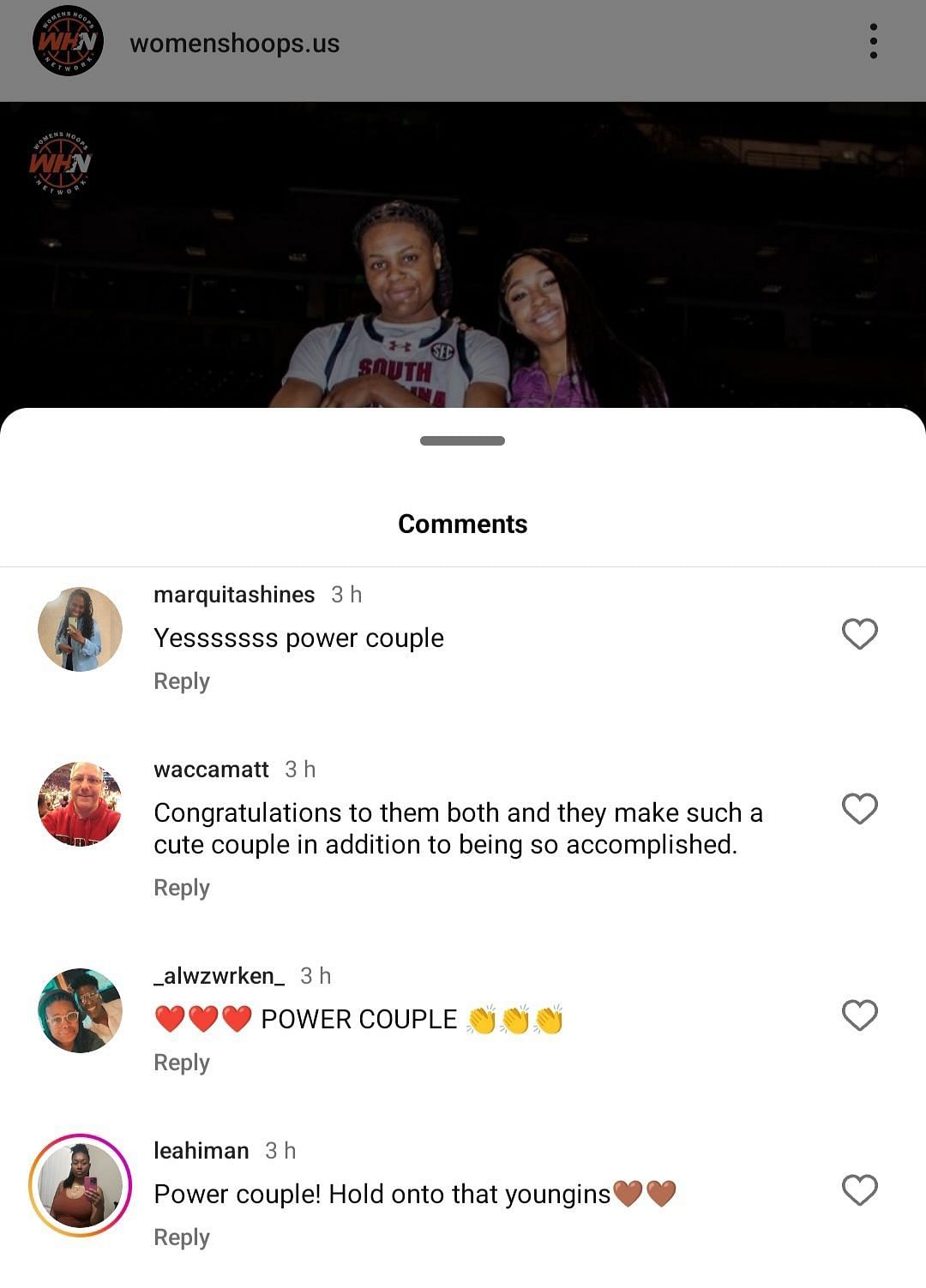 IG comment section
