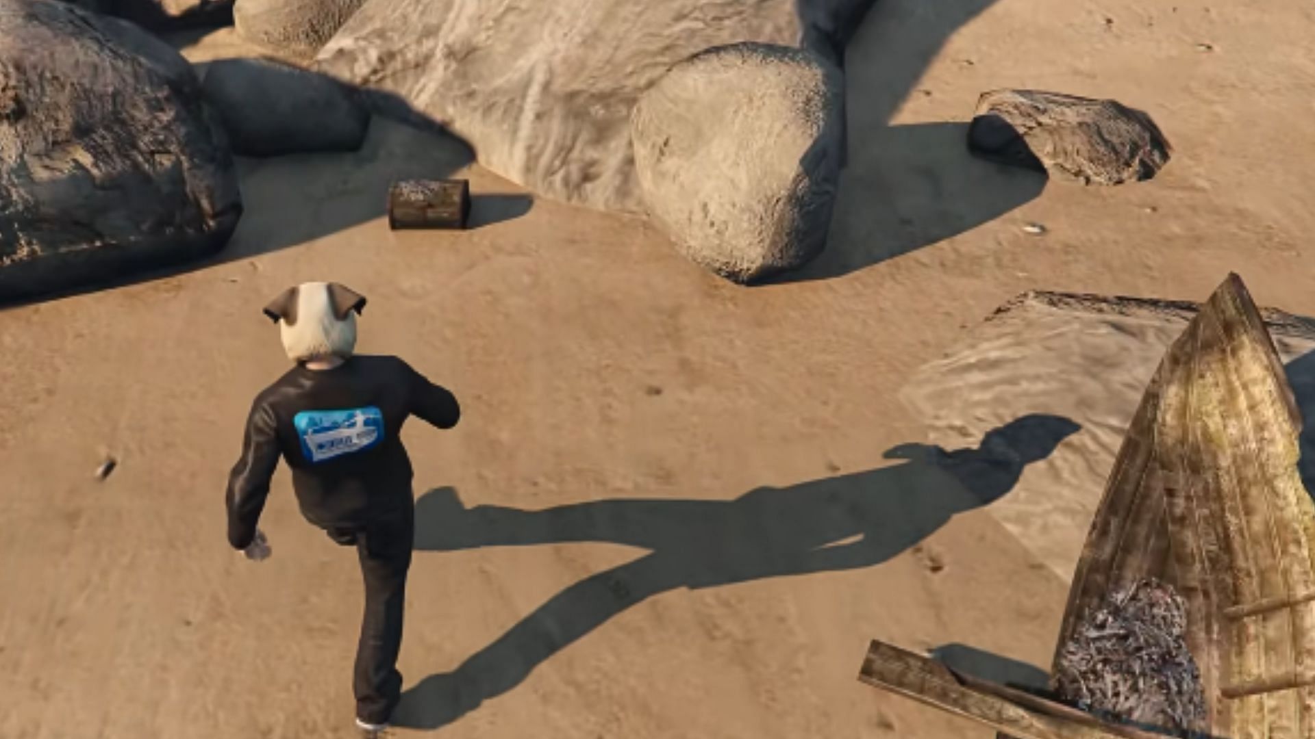 Collect this treasure chest to complete the event (Image via YouTube/GTA Series Videos)