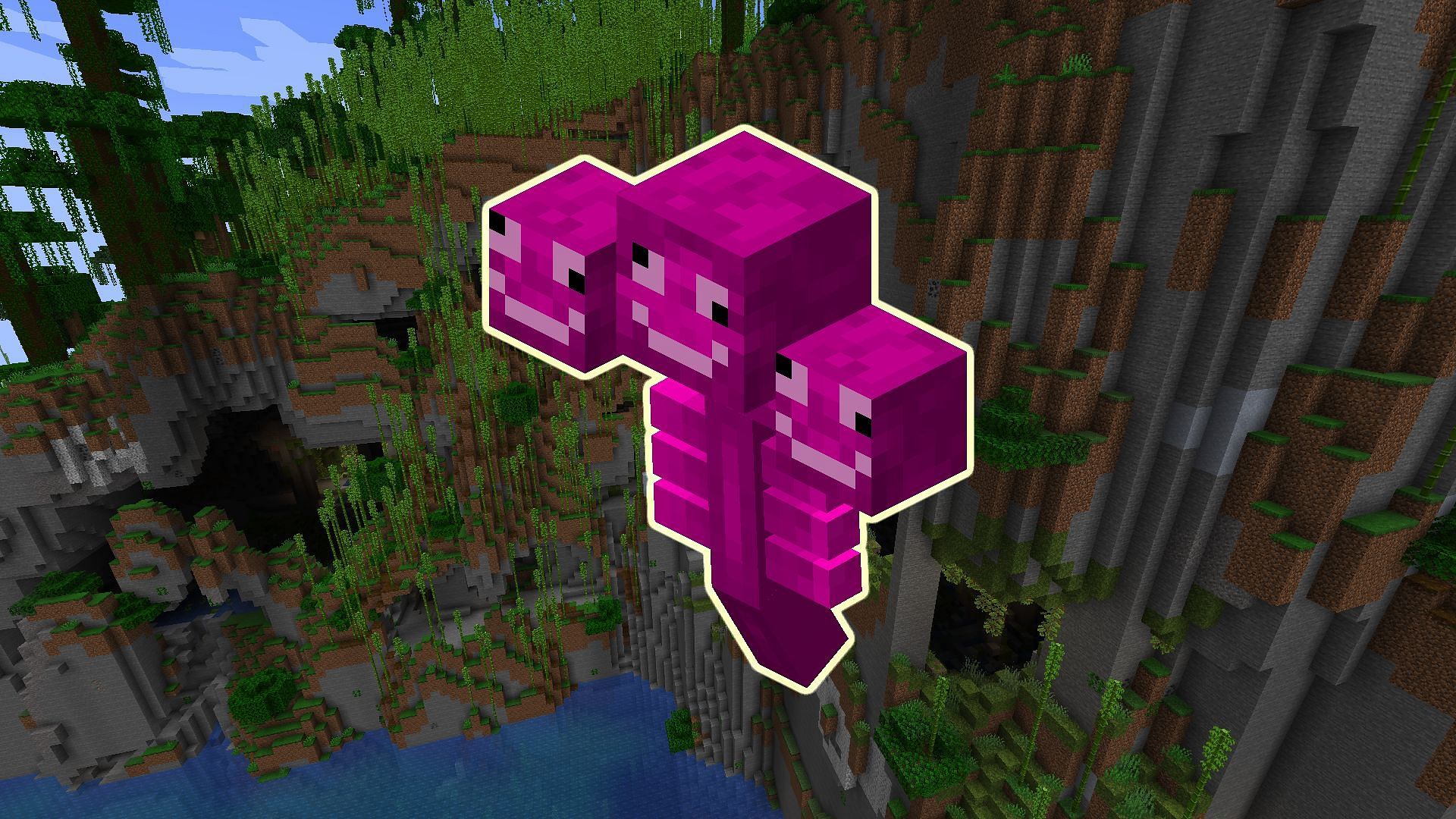 The Pink Wither is one of the few joke mobs to make multiple appearances (Image via Mojang)
