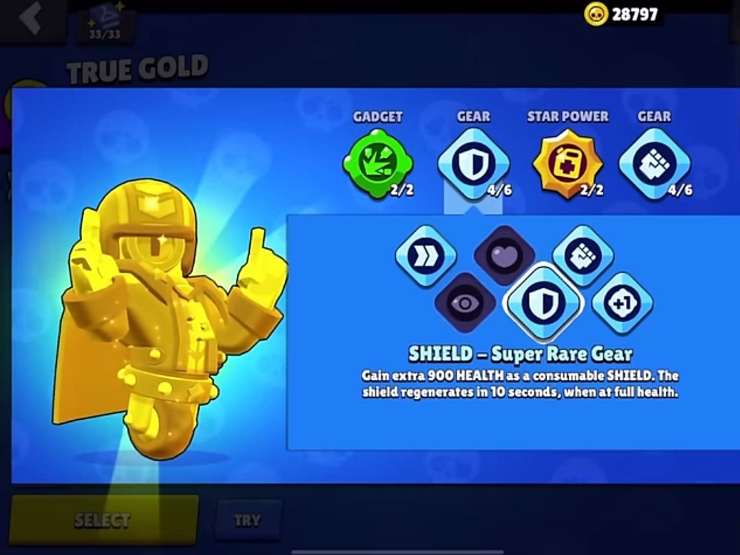 Shield - Super Rare Gear (Image via Supercell)