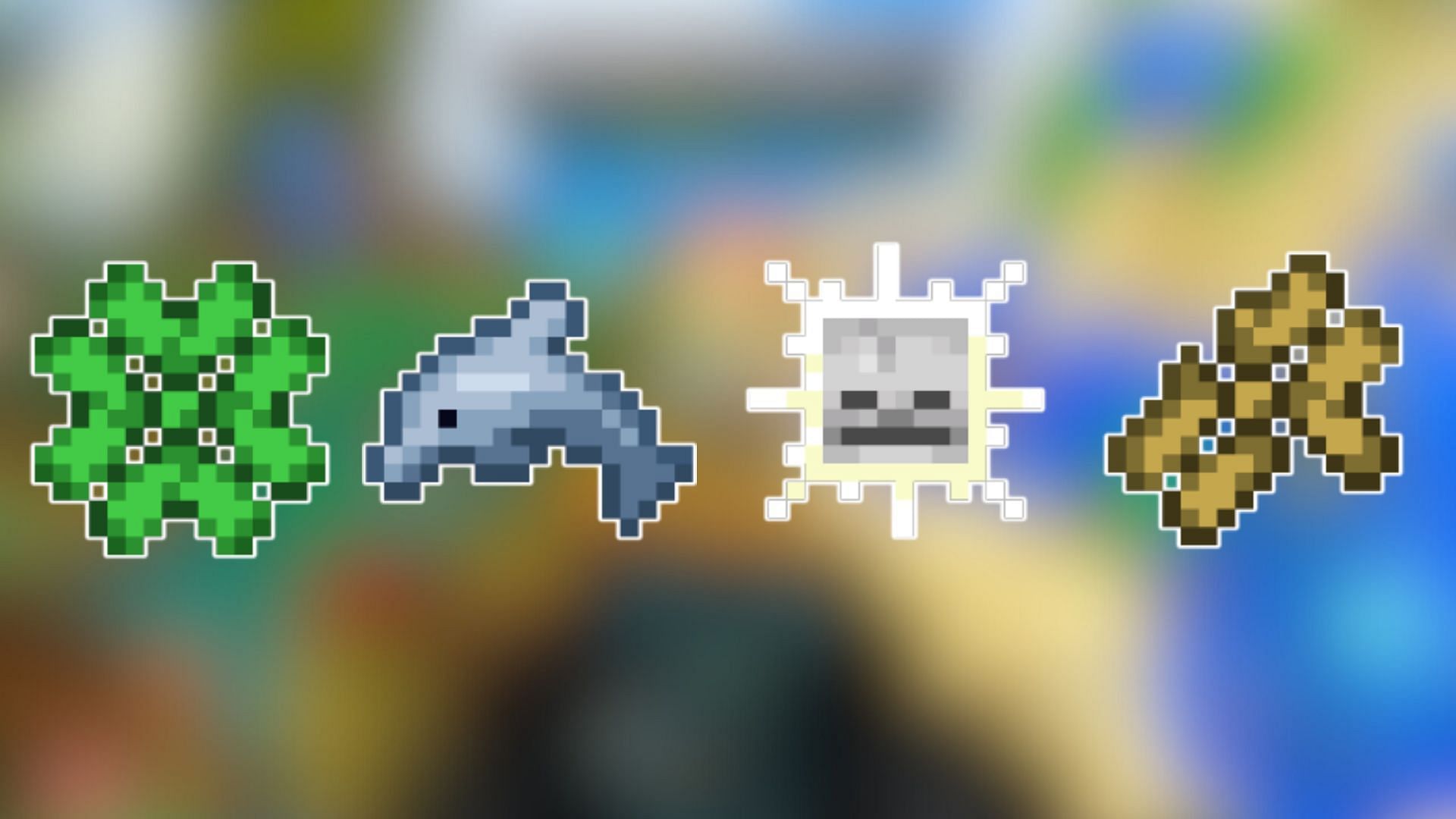 All the exclusive effects icons for Minecraft Java Edition (Image via Mojang Studios)