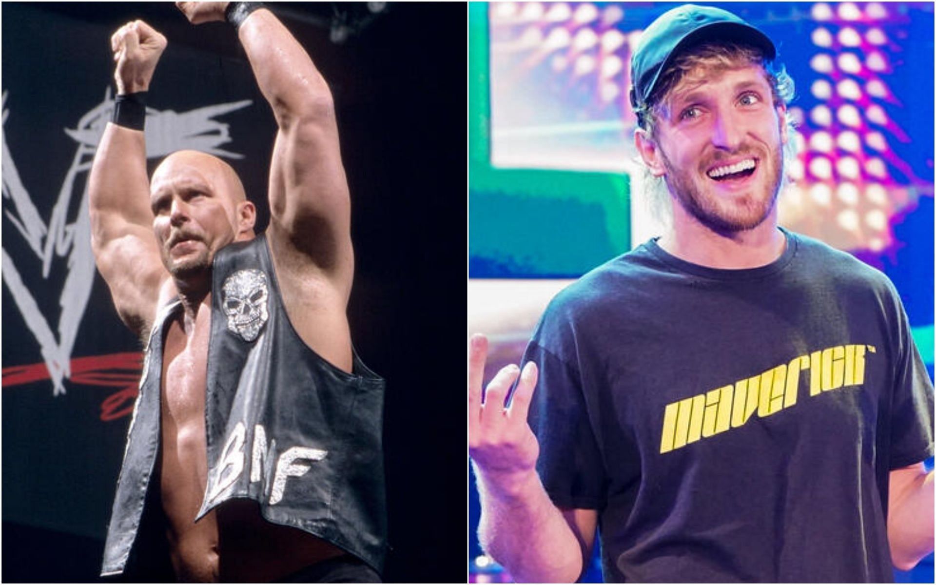 Famous wrestlers like &quot;Stone Cold&quot; Steve Austin and Logan Paul featured in movies/tv shows (Credits: WWE)