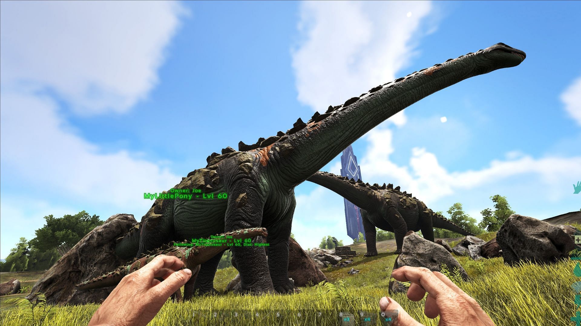 Players can kill titanosaurus for more Ark Survival Ascended XP (Image via Studio Wildcard)