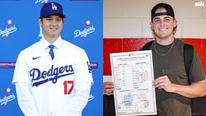 Shohei Ohtani reacts to rookie Landon Knack's maiden major league win as a Dodger
