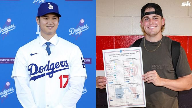 Shohei Ohtani reacts to rookie Landon Knack's maiden major league win as a Dodger