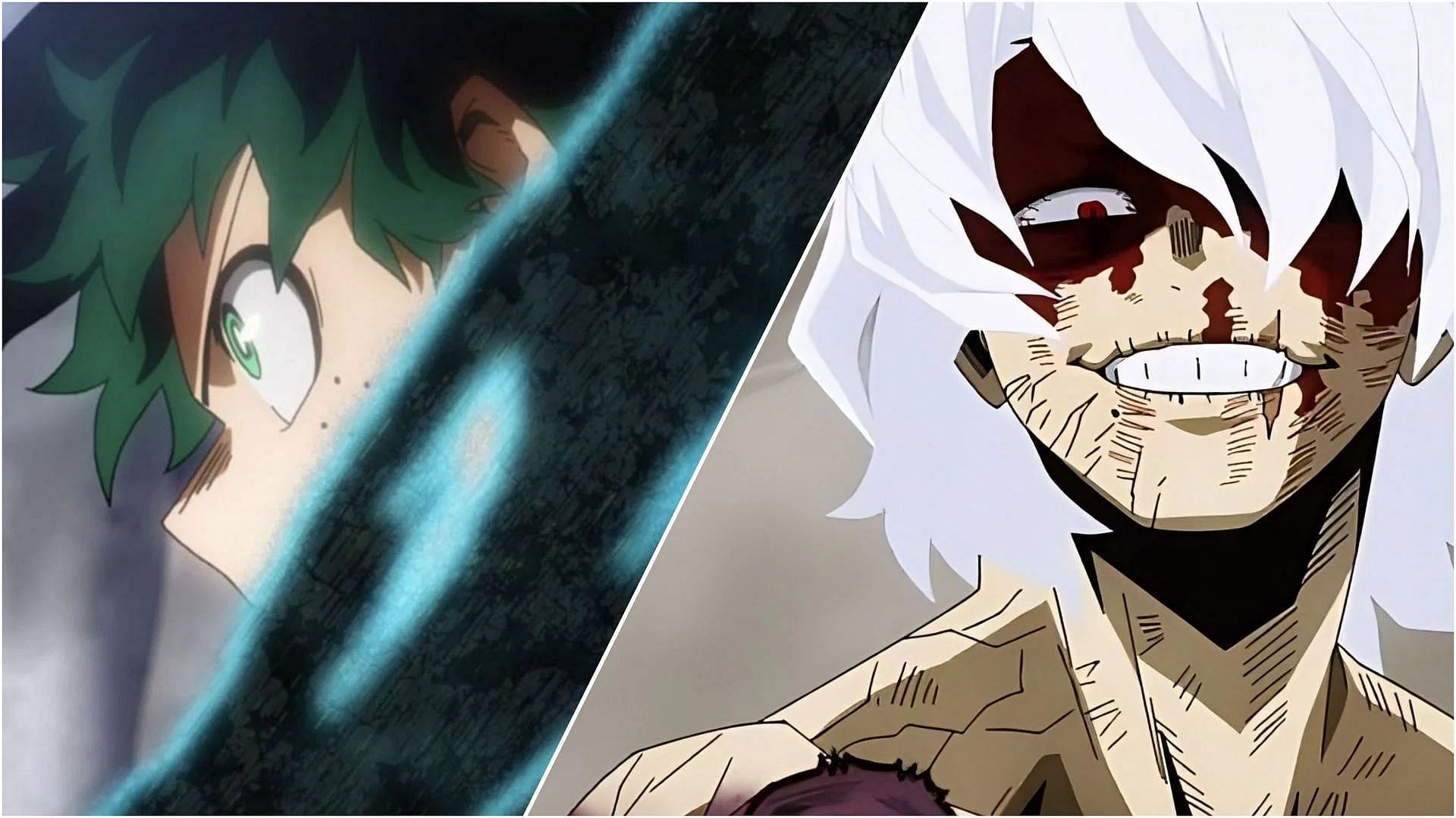 Deku and Shigaraki in My Hero Academia (Image via Sportskeeda)