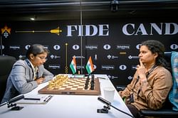 Candidates 2024, Round 1: Rameshbabu Vaishali and Koneru Humpy share draws in all-Indian clash