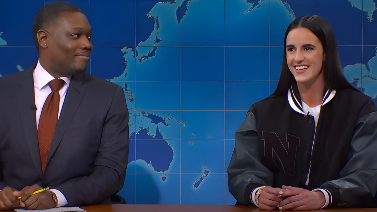 Caitlin Clark poked fun at Michael Che on SNL