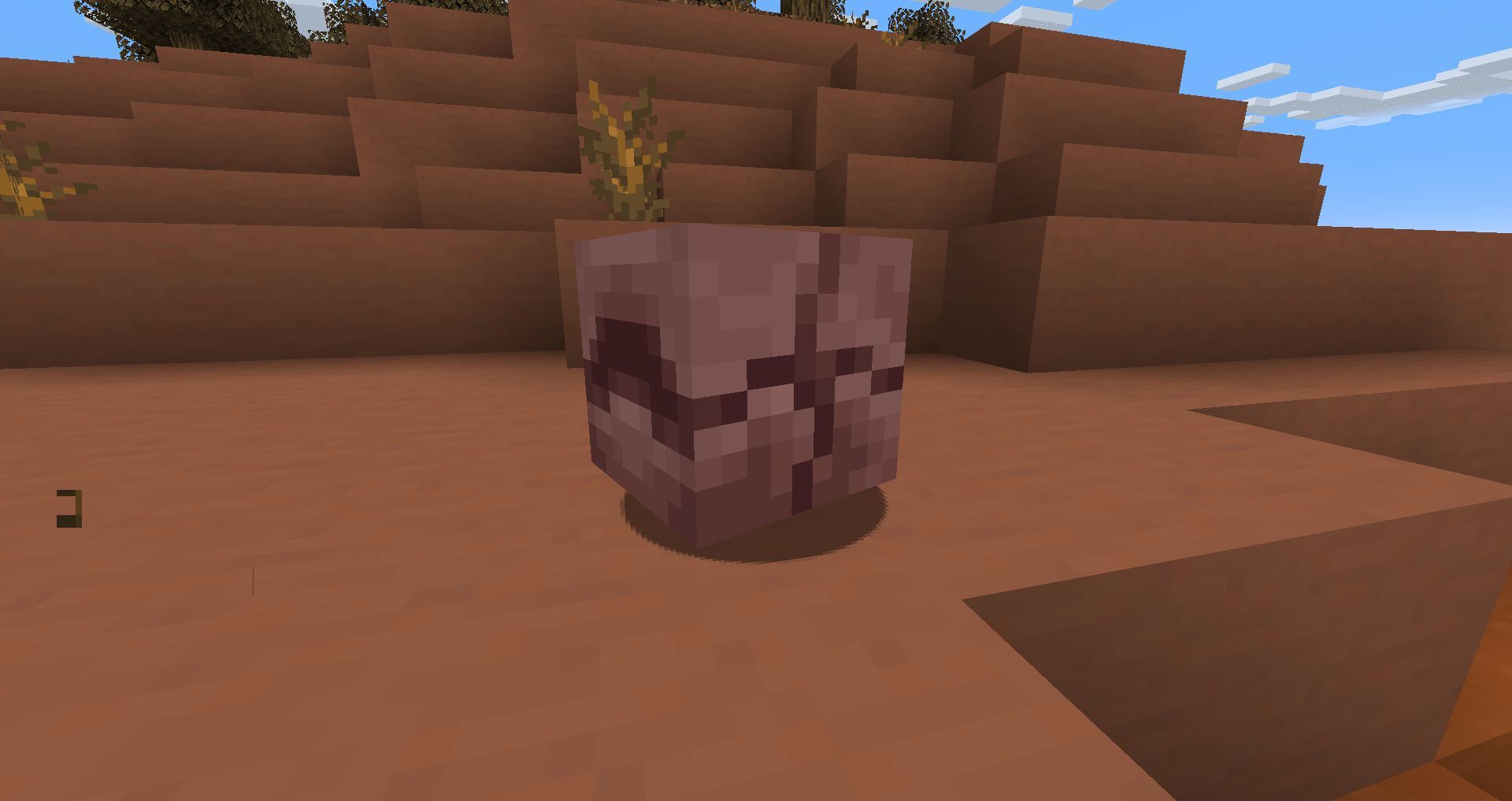 An armadillo curled up into a ball (Image via Mojang Studios)