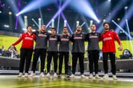 cNed with his FUT Esports teammates (Image via Riot Games)