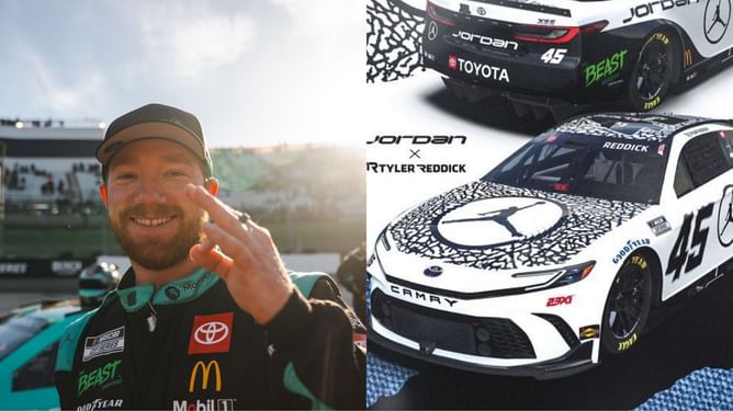 "A little Mercedes-Benz-ish" - NASCAR insiders react to Tyler Reddick's Jordan paint scheme for Talladega race