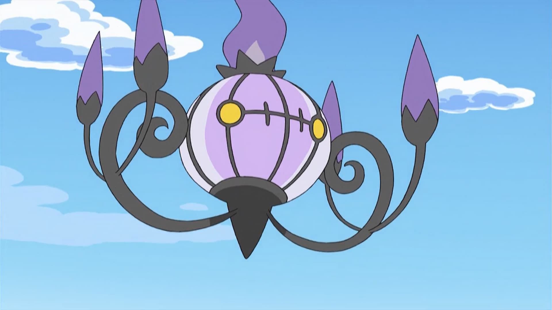 Chandelure in the anime (Image via The Pokemon Company)