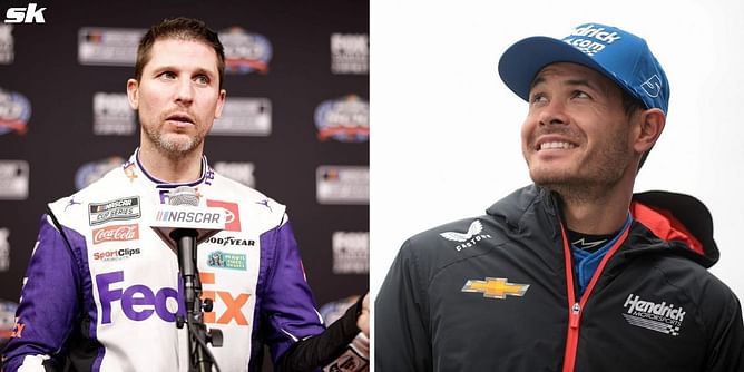 “It’s hard”: Denny Hamlin stresses on difficulty of racing against Kyle Larson after closely fought Dover battle
