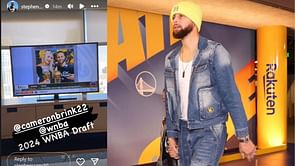 Steph Curry shows support to godsister Cameron Brink ahead of 2024 WNBA Draft