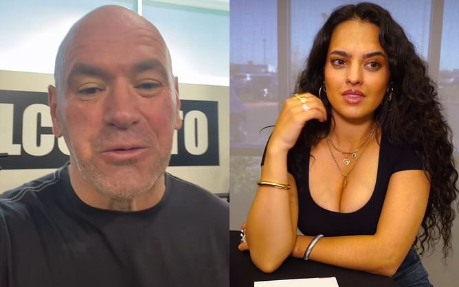 "Let's get YOU outta here" - Dana White responds after fan calls Nina-Marie Daniele "cringe asf"