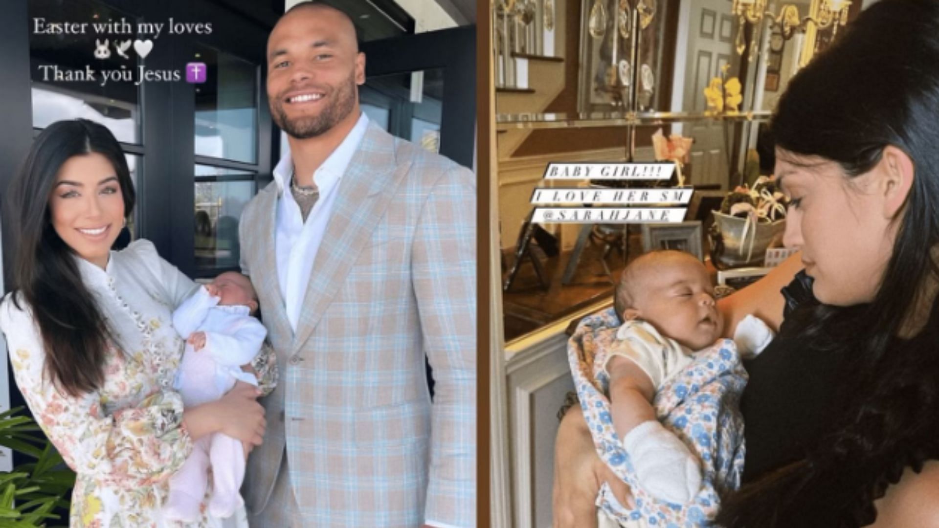 Prescott and his family celebrated his daughter&#039;s first Easter.