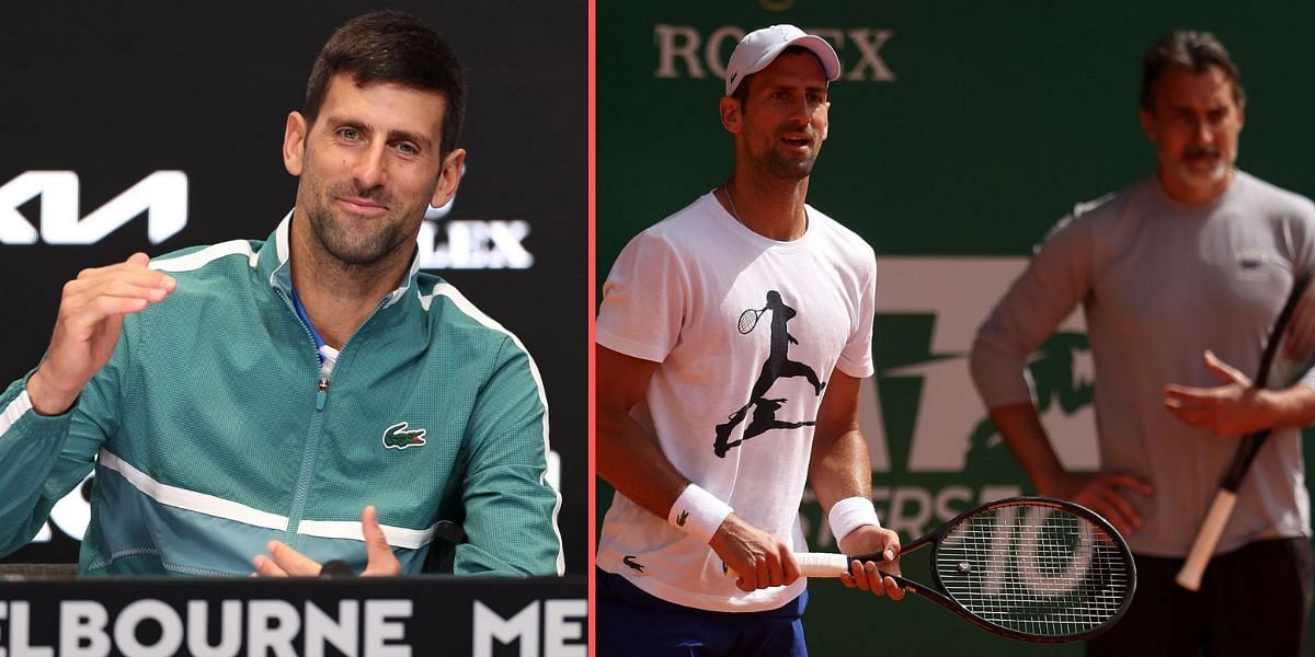 Novak Djokovic and (R) with Nenad Zimonjic