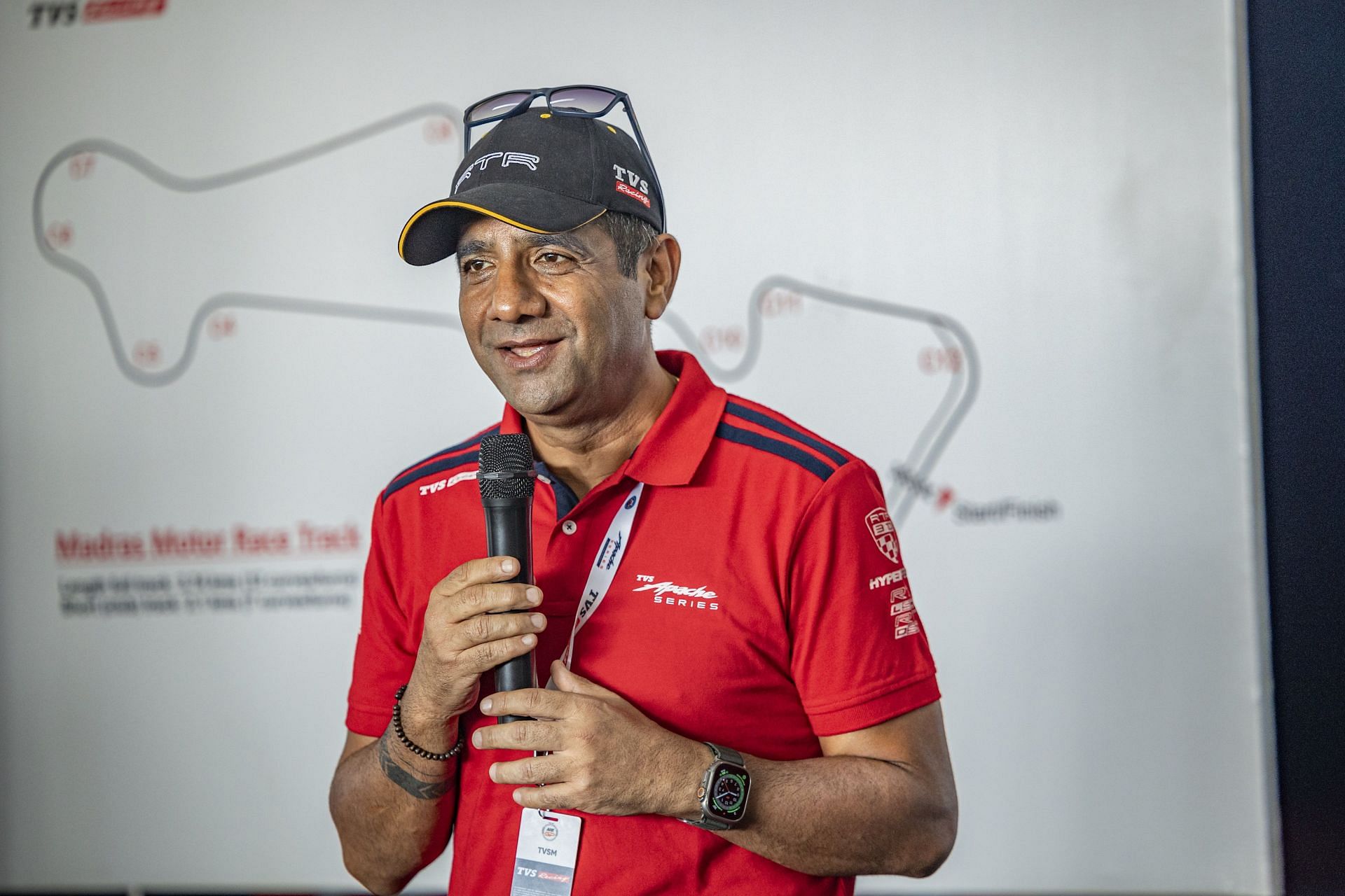 Vimal Sumbly speaks ahead of the TVS ARE GP Cup in Chennai. [PC: TVS]