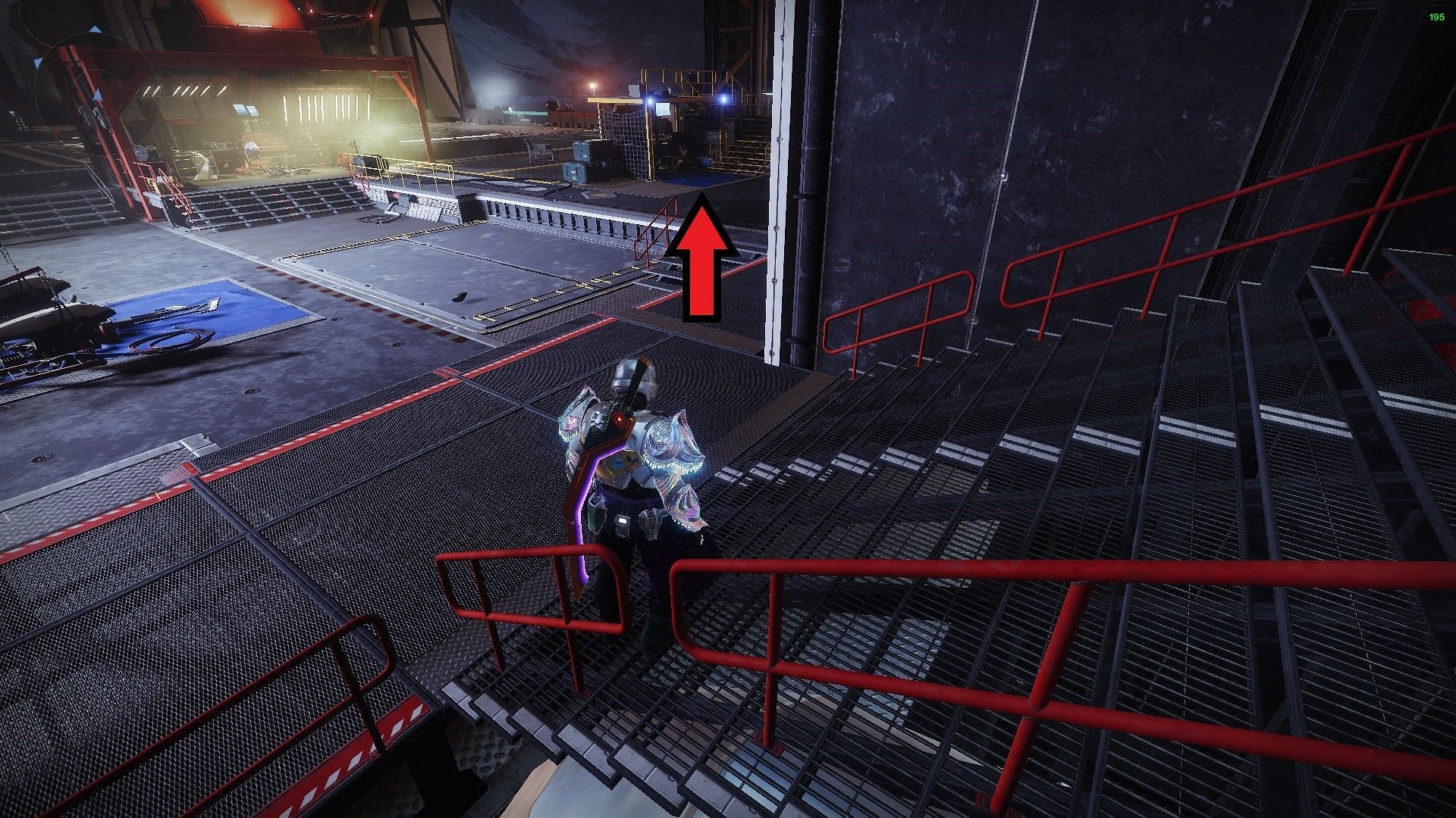 Feathered friend location at the Hangar (Image via Bungie)