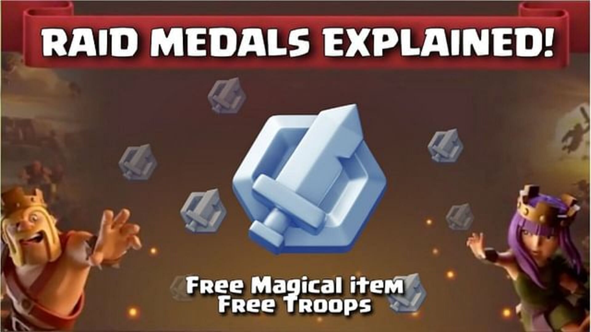 Clash of Clans Raid Medals details (Image via Youtube/R S Clash)