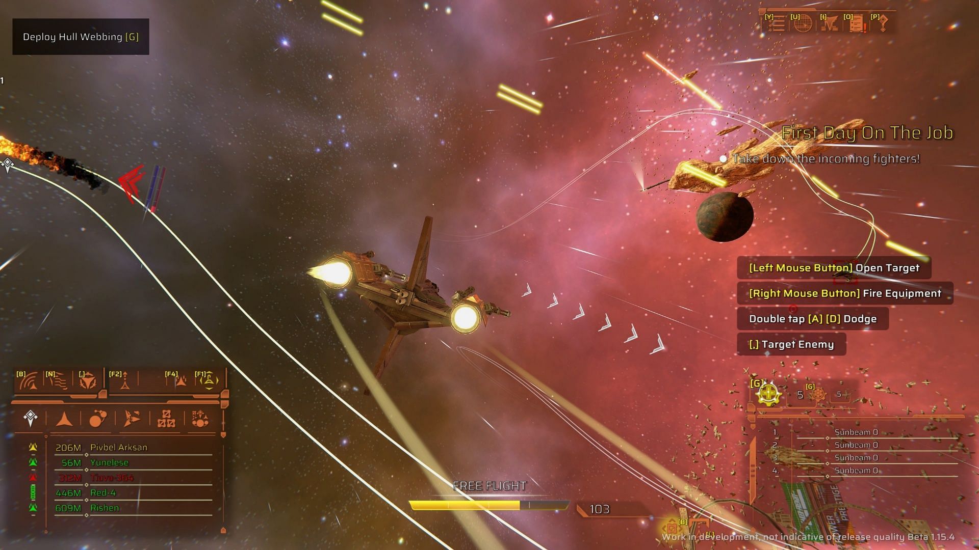 Combat in space is fast and furious (Image via Camlann Games)