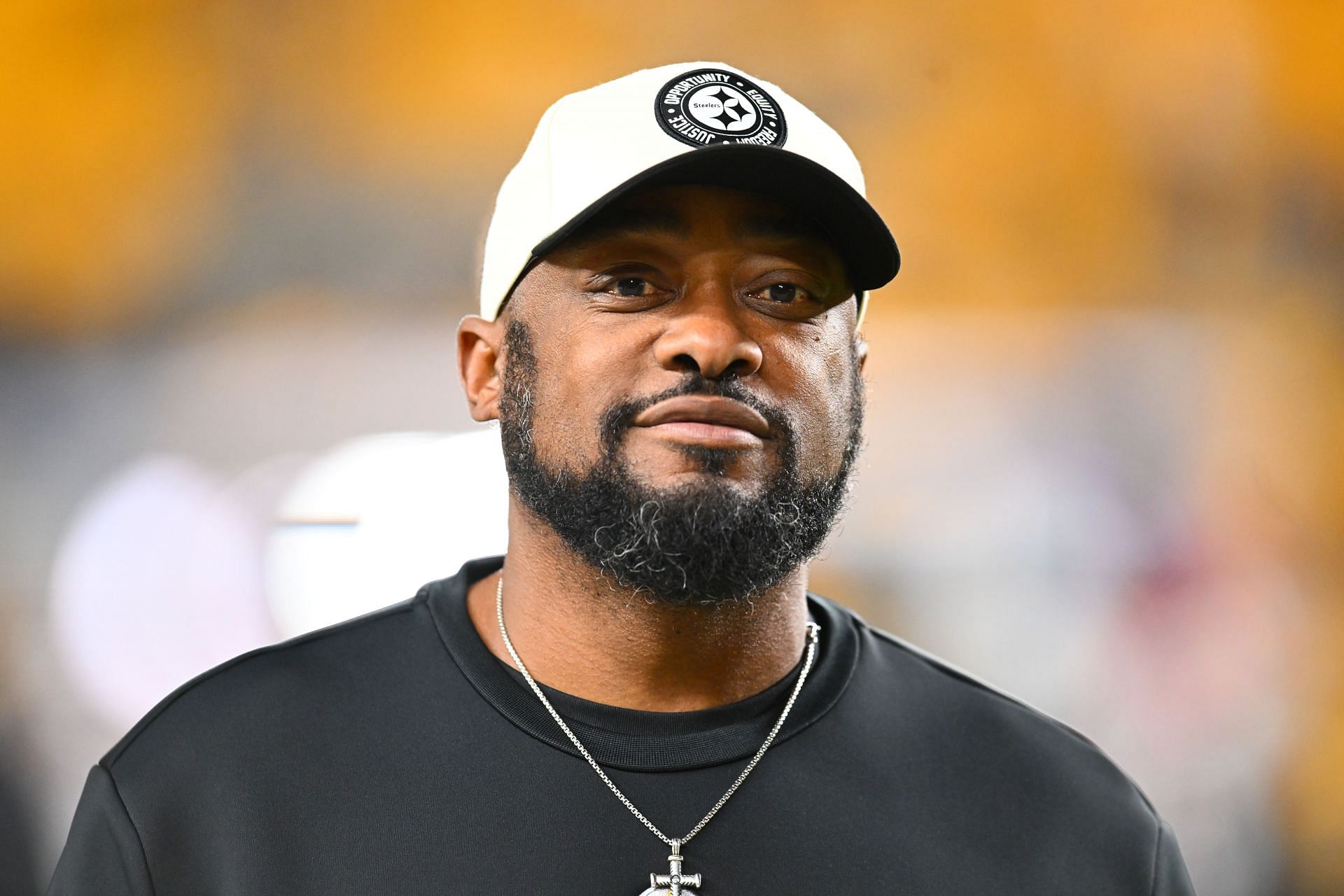 Mike Tomlin at New England Patriots v Pittsburgh Steelers