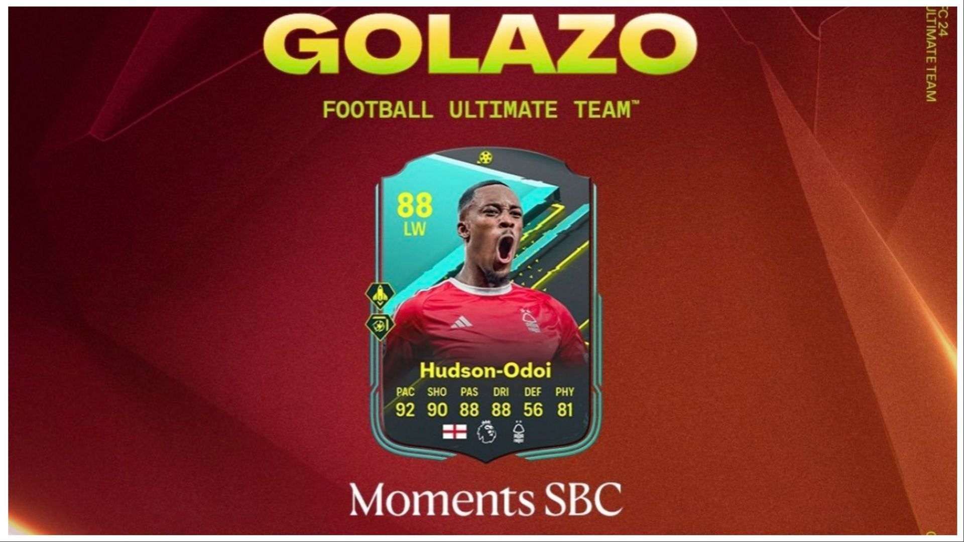 The Hudson-Odoi SBC is now available (Images via EA Sports)