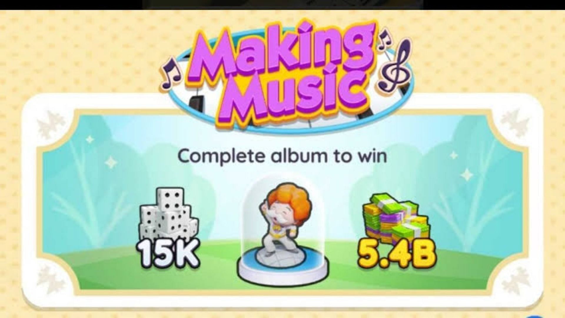 Making Music is the current season in Monopoly Go (Image via Scopely)