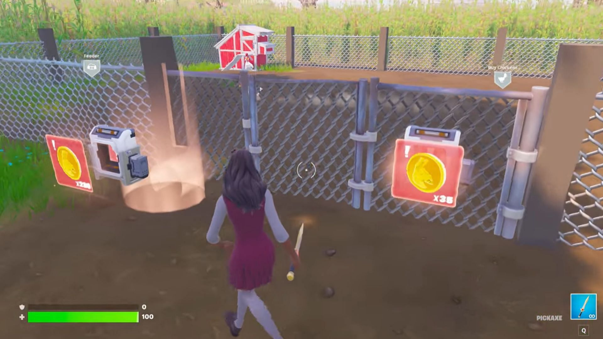 Players can farm their cattle and stock on the Farmlife 4 map (Image via MBT on YouTube, Epic Games)