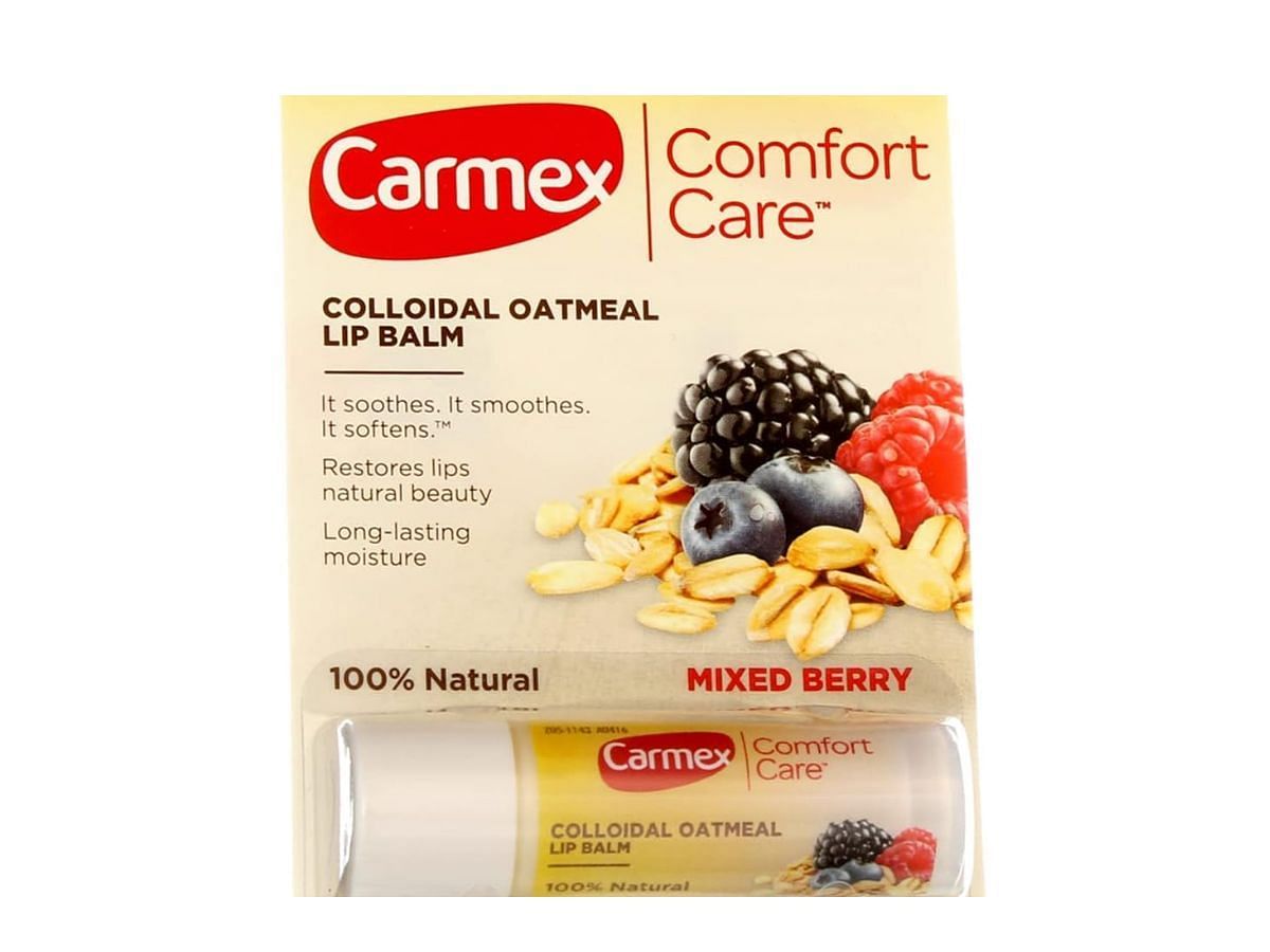 Mixed berry lip balm from Carmex Comfort Care (Image via Amazon)