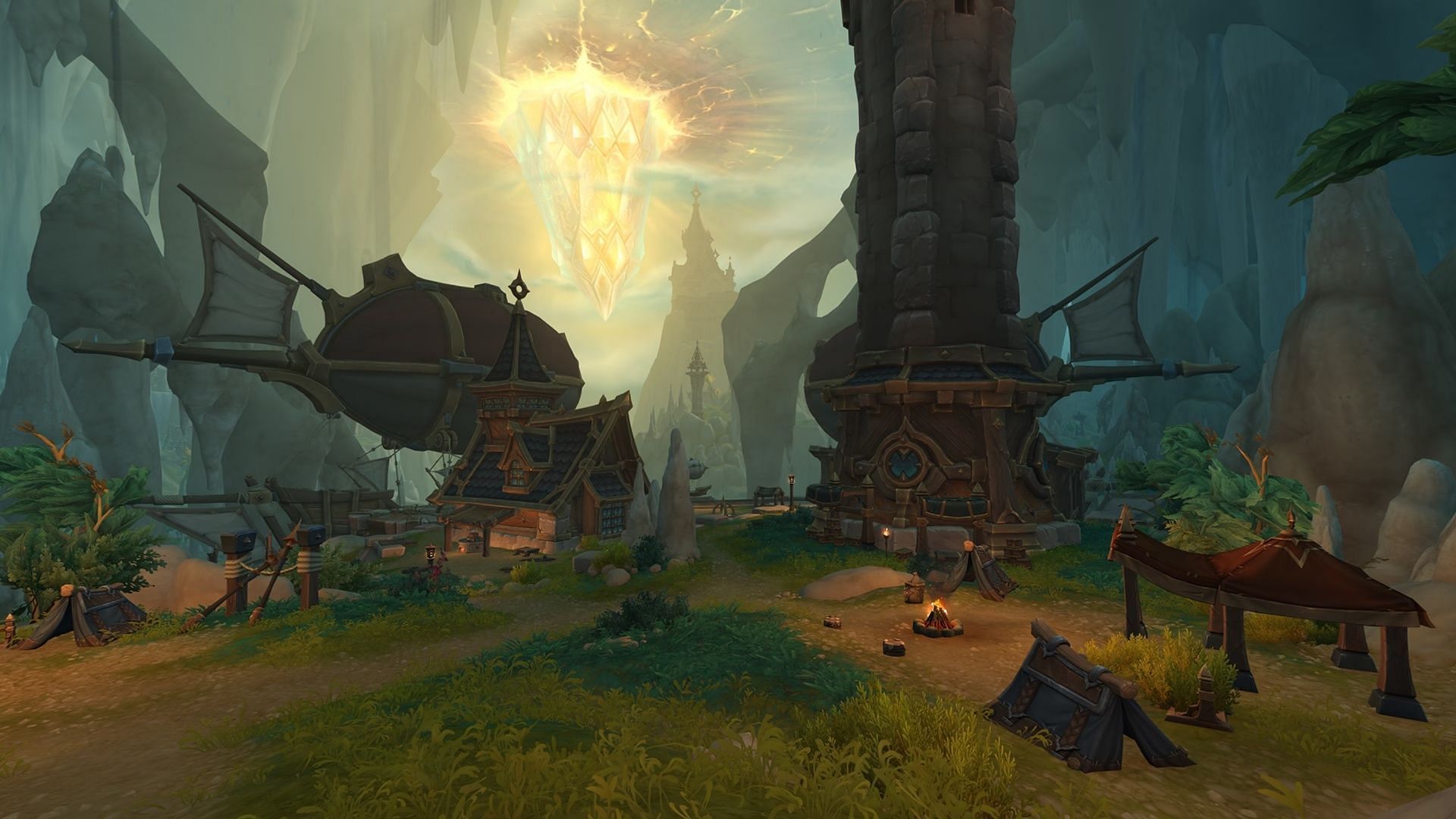 Hallowfall will also be home to a few new dungeons (Image via Blizzard Entertainment)