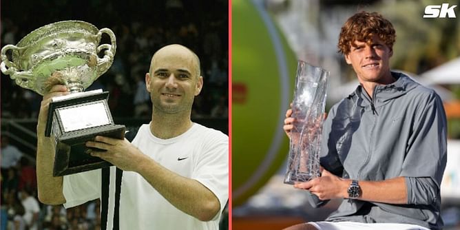 5 men's players to win Australian Open and triumph at either Indian Wells Masters or Miami Open in 21st century ft. Andre Agassi, Jannik Sinner