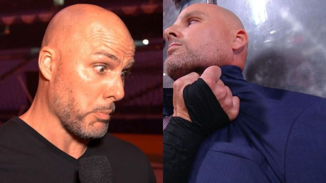 Adam Pearce threatens to have female WWE star removed from the building; reacts to "loser leaves town" match challenge