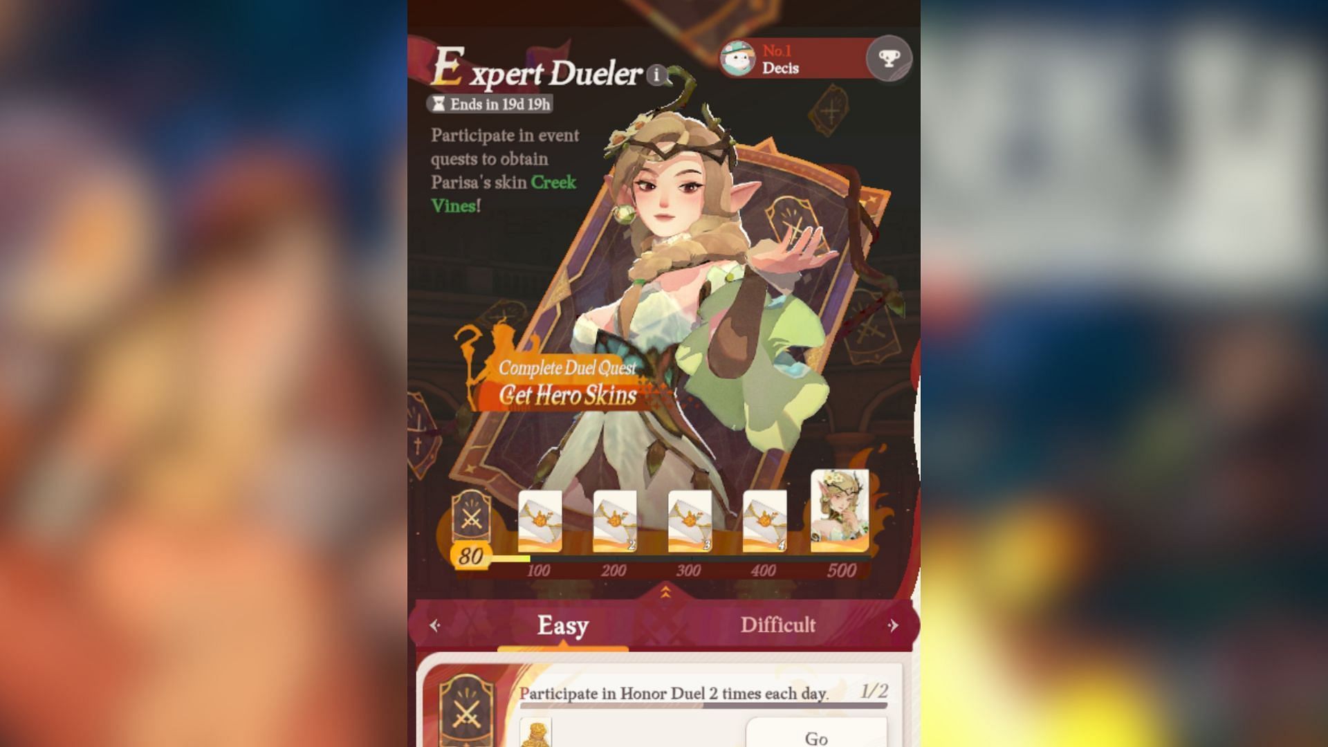 You can clear tasks in Expert Dueler to earn All-Hero Invite Letters as rewards (Image via Farlight)