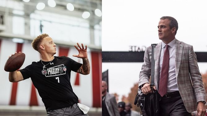 South Carolina HC Shane Beamer claps back at critics over Spencer Rattler's NFL Draft slide theories: "Lazy narrative and bullcrap"