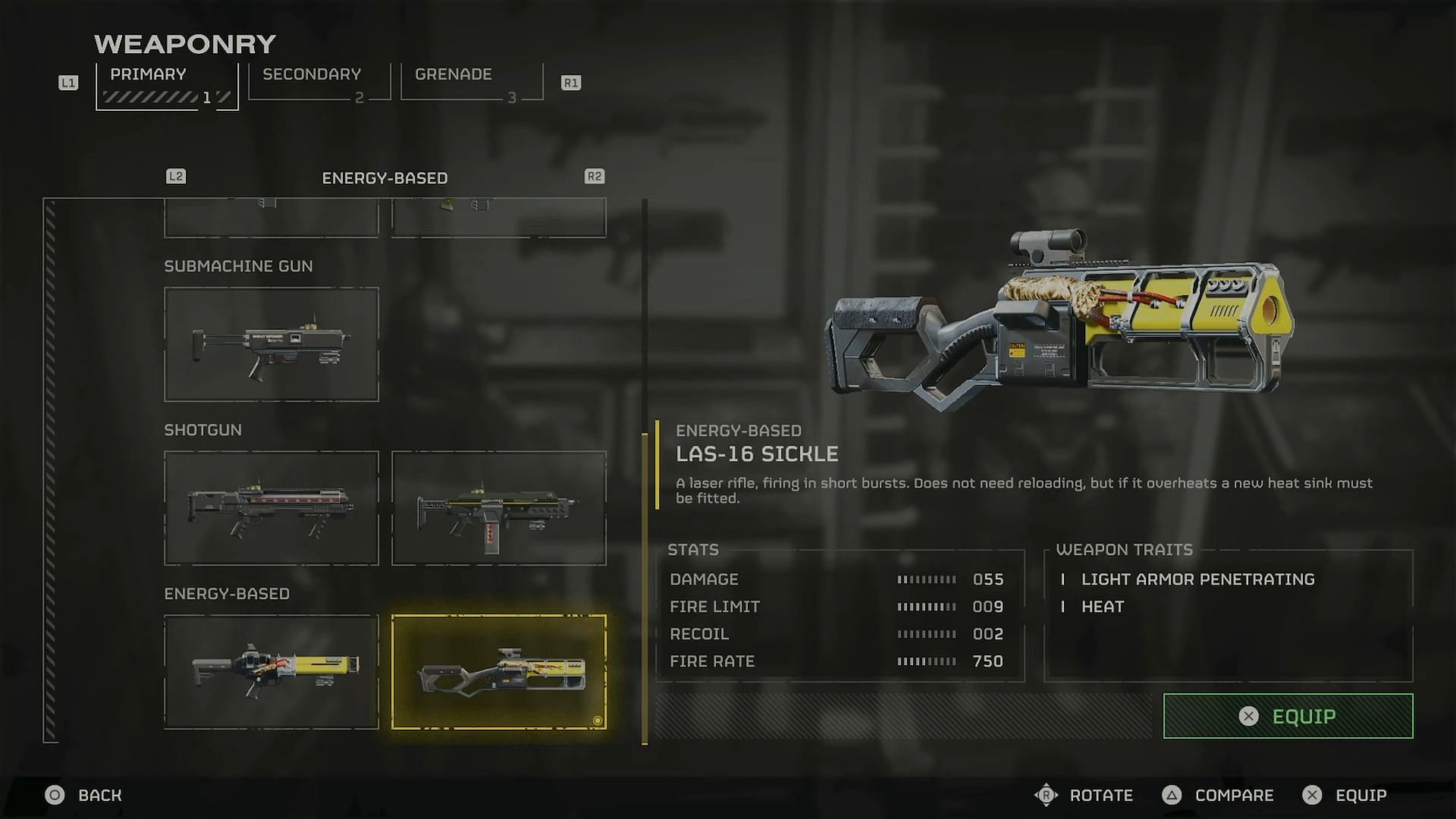 The LAS-16 Sickle can make short work of most enemies (Image via Sony Interactive Entertainment || YouTube/ TheUntouchableWolf)