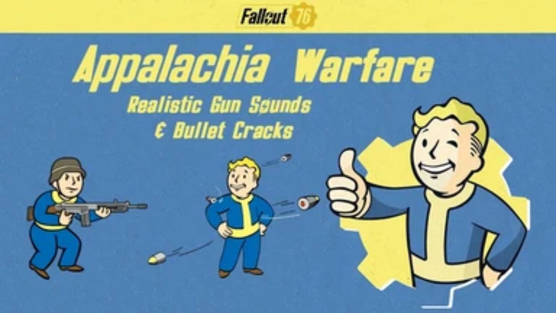 Appalachia Warfare replaces the sound of in-game guns to real guns (Image via Bethesda Game Studios)
