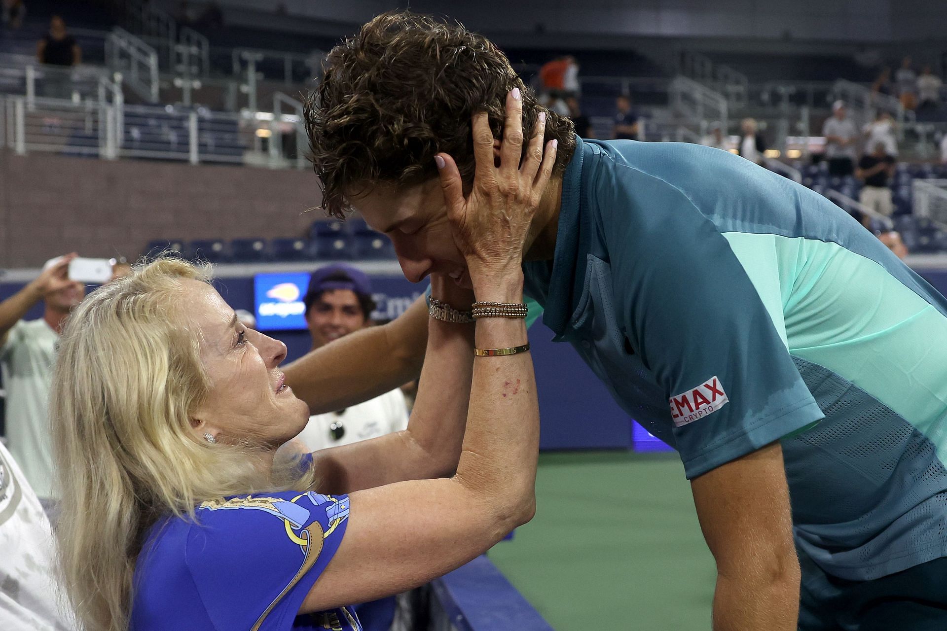 Tracy Austin and Brandon Holt at the 2022 US Open