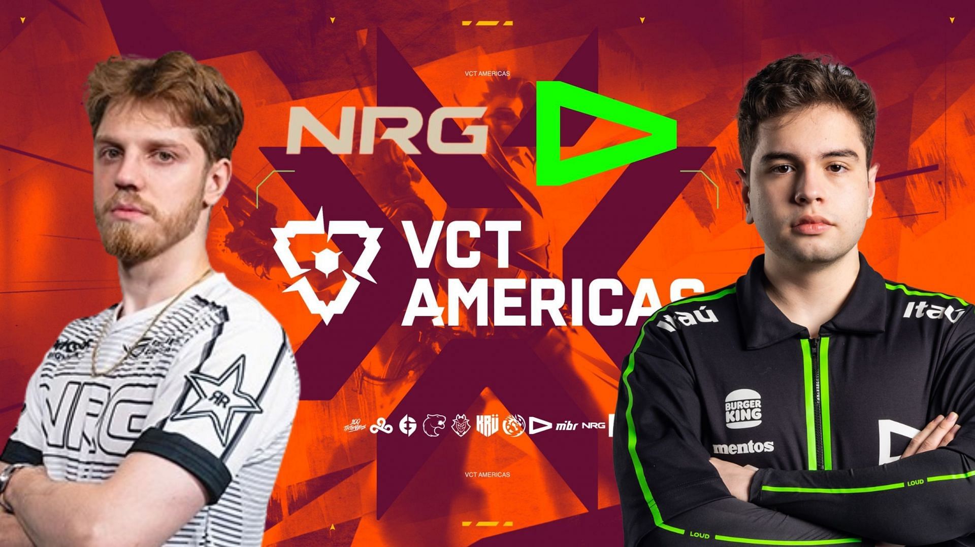 NRG vs LOUD at VCT Americas 2024 Stage 1 (Image via Sportskeeda || Assets via Riot Games, NRG and LOUD)