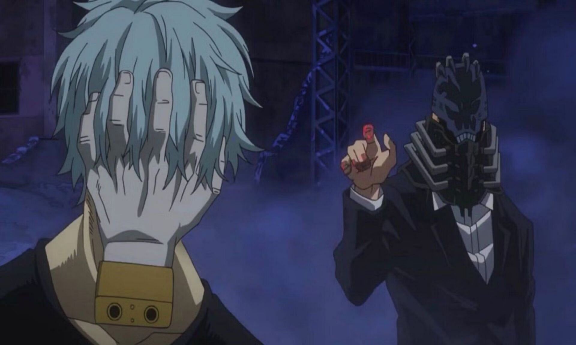 Shigaraki and All For One in the anime (Image via Studio Bones).