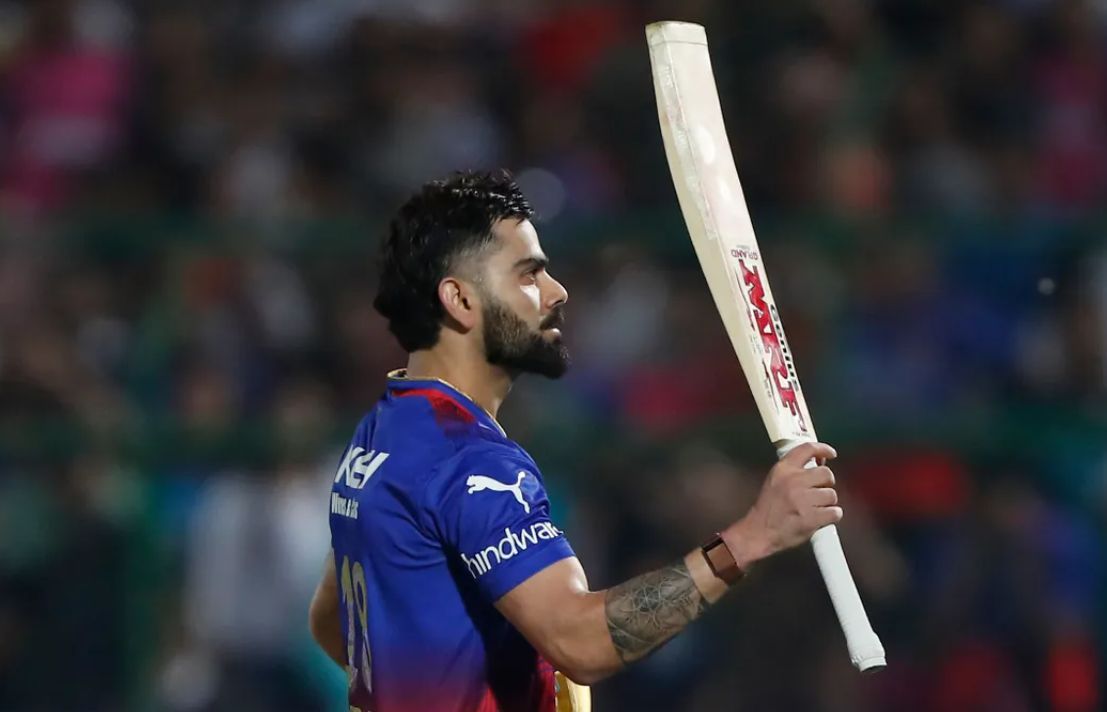 Virat Kohli hit 100 off 67 balls on Saturday (Credits: BCCI/IPL)