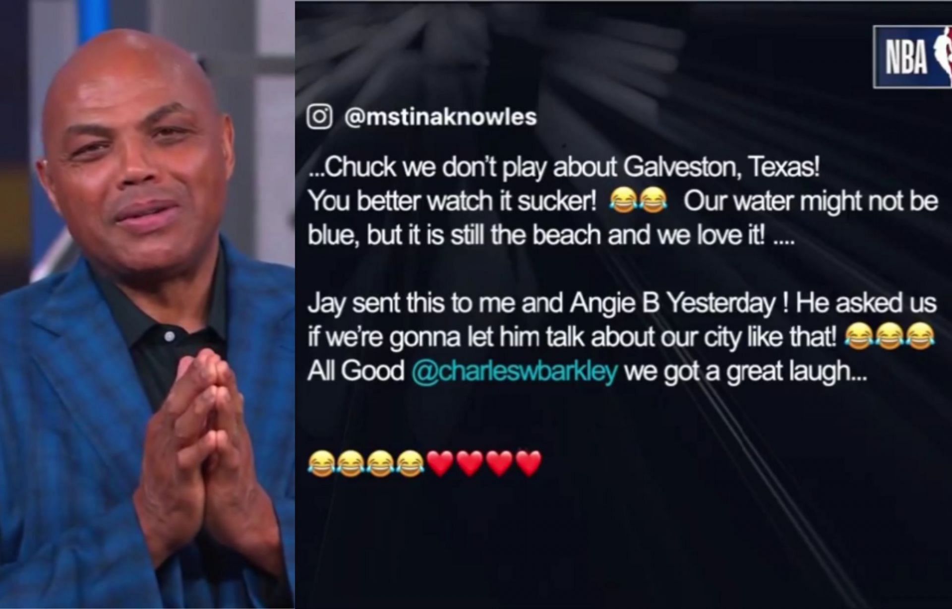 Charles Barkley apologizes to Tina Knowles after making Gaveston remarks