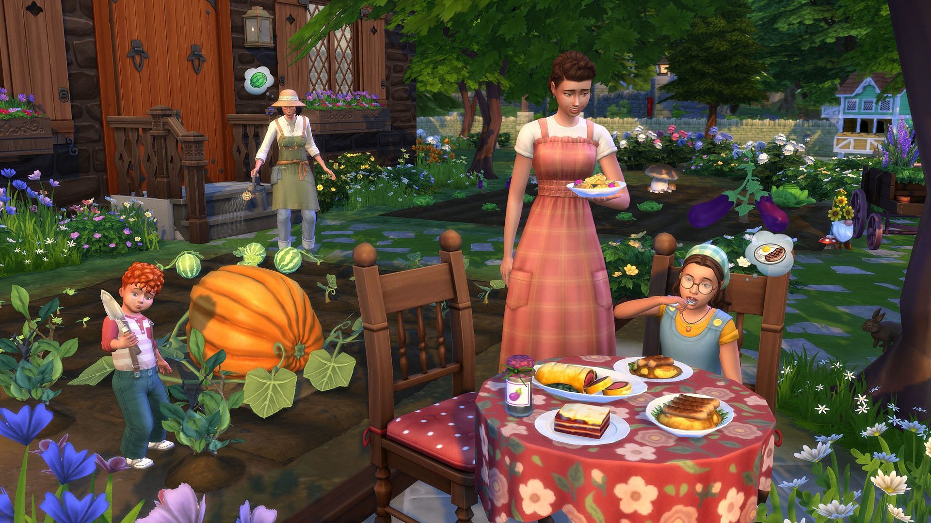 Cottage Living in Sims 4 (Image via Steam)